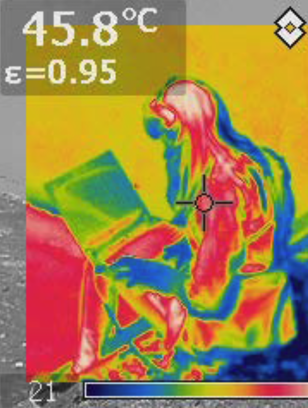 Image of thermal image of student