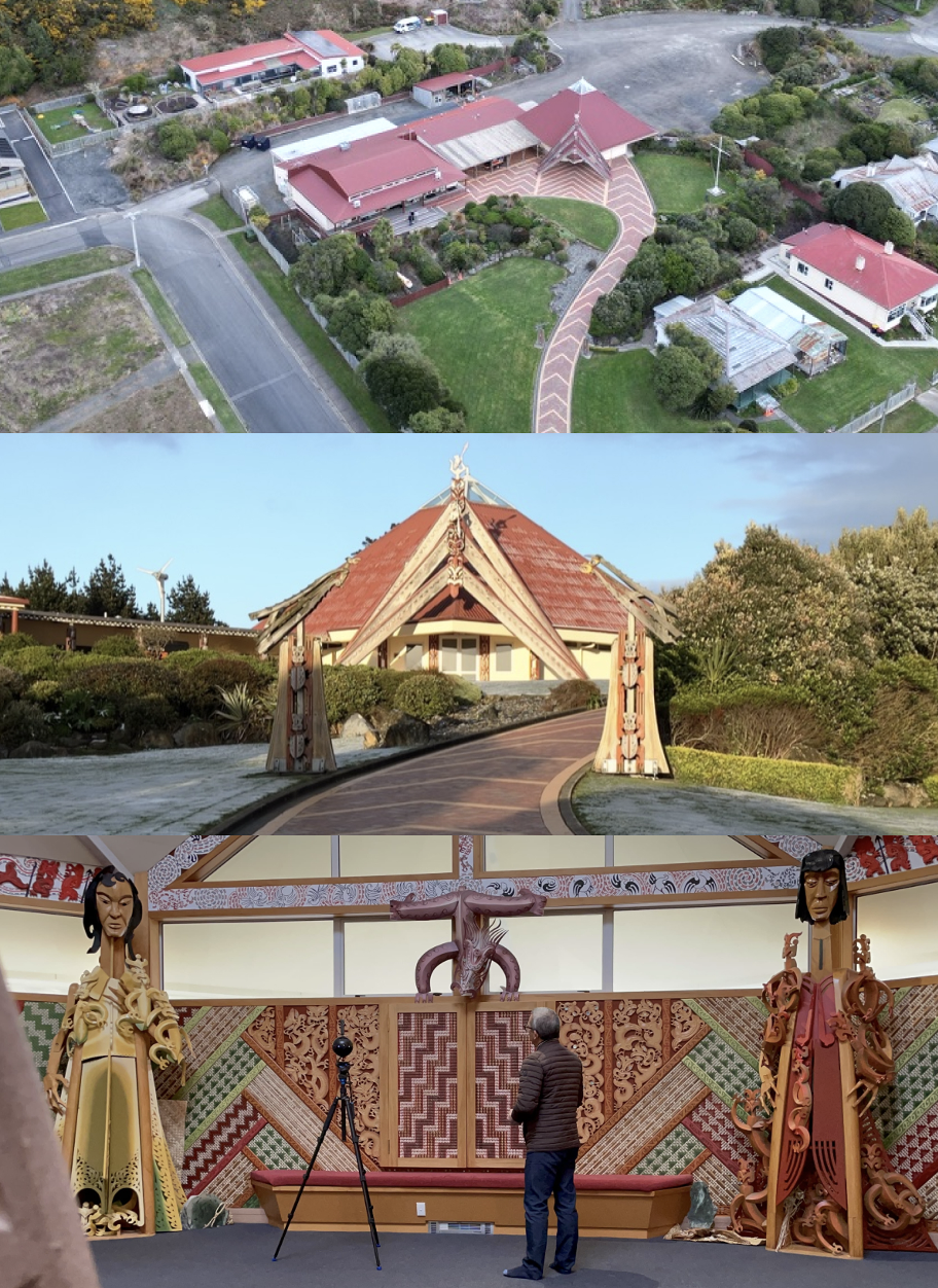 Views of Te Rau Aroha marae