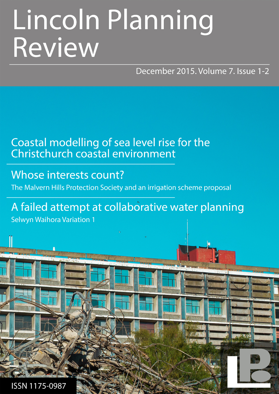 					View Vol. 7 No. 1-2 (2015): Lincoln Planning Review
				